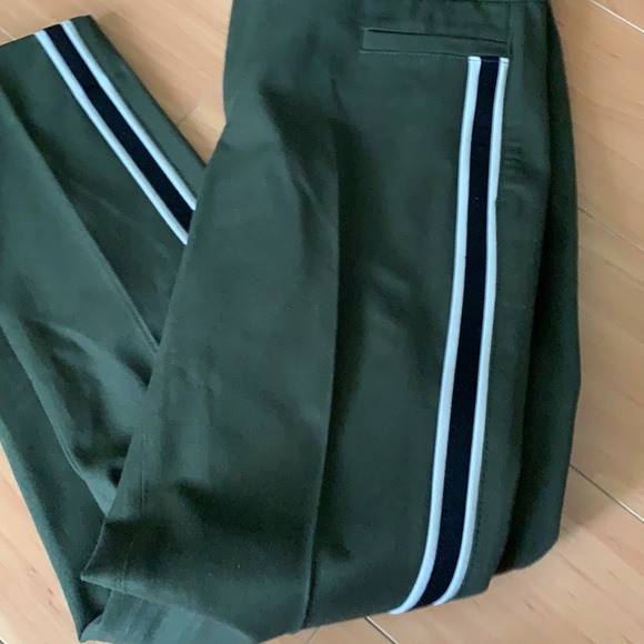 Olive green striped pant - Picture 3 of 5